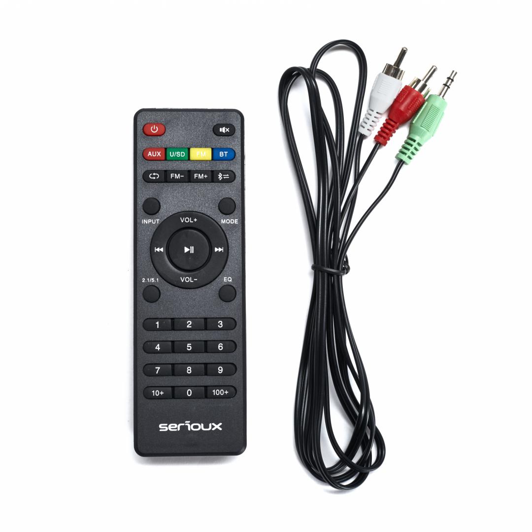 Boxe Serioux 2.1 SoundRise 2160W, putere totala 60W RMS, tip - imagine 6