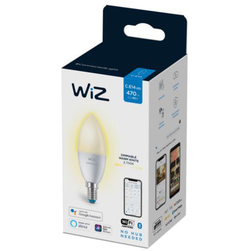 Bec LED inteligent WiZ Connected Dimmable C37, Wi-Fi, E14, 4.9W - imagine 3