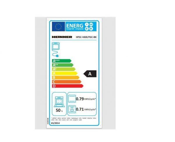 ARAGAZ MIXT HEINNER HFSC-V60LITGC-BK, 50X60CM, 4 ARZATOARE, SUPORT EMAIL, CAPAC - imagine 5