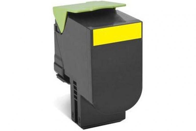 Toner Lexmark 80C2HYE, yellow, 3 k, CX410de , CX410de with