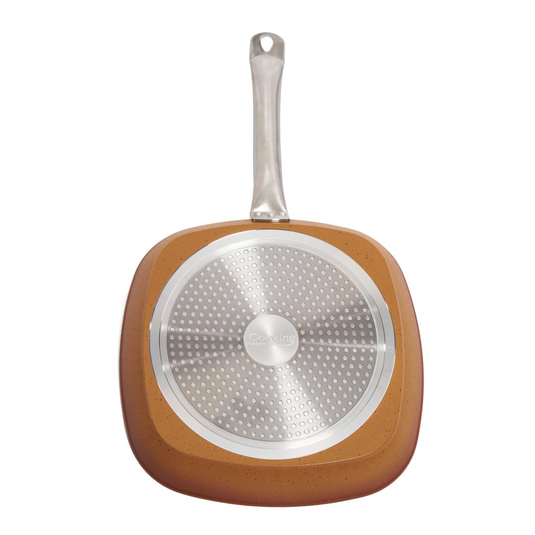 TIGAIE GRILL 28x4CM, CU SUPORT/ SEPARATOR VASE, CERÂMICA DO BRAZIL, - imagine 4