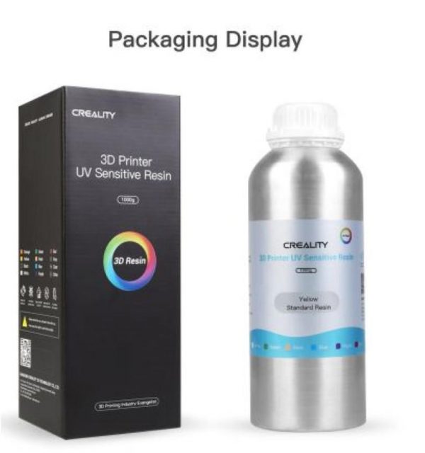 CREALITY Rasina Standard rigida fotosensibila, 500g, culoare alb, ambalaj: recipient