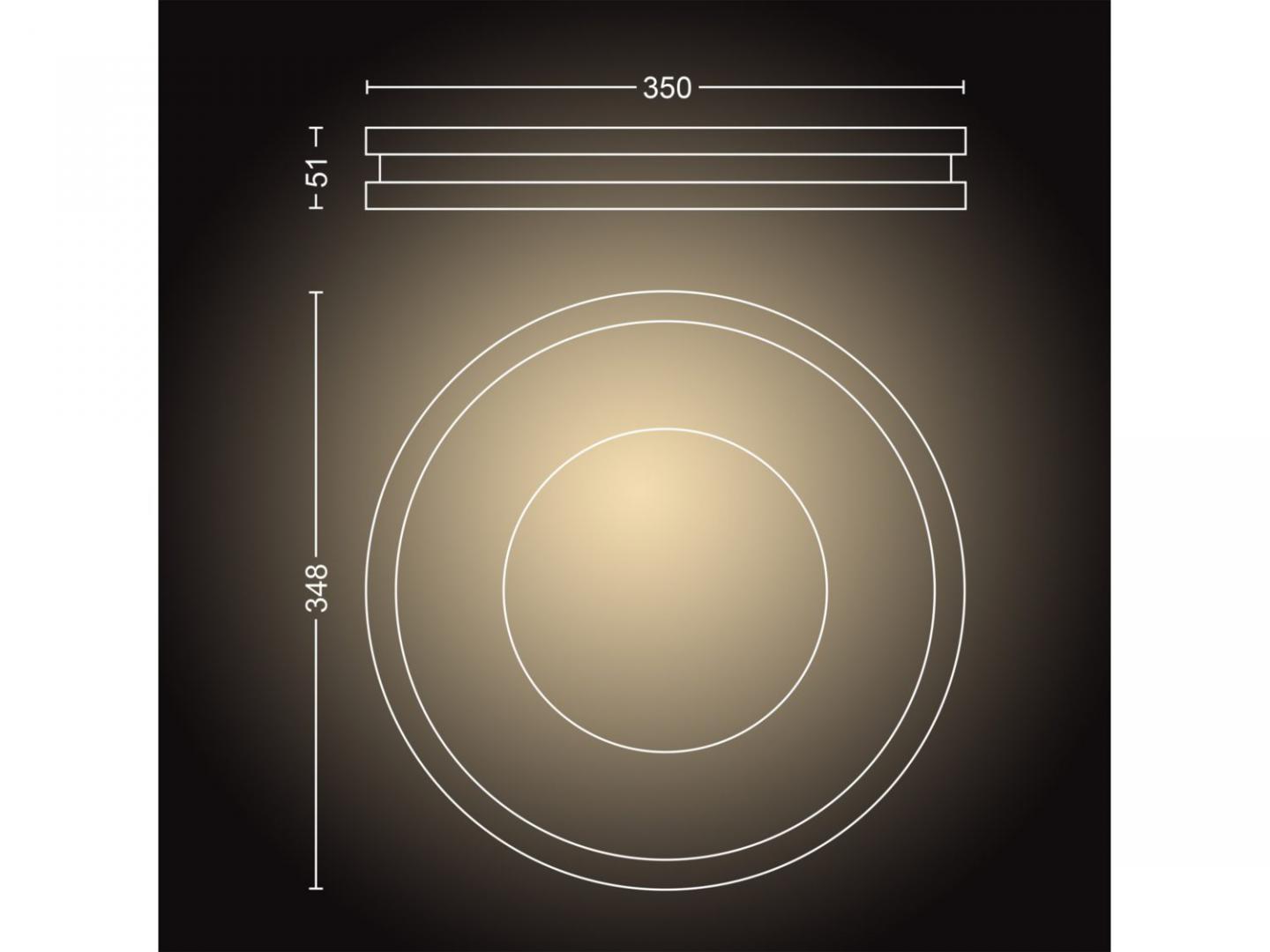 Plafoniera LED Philips Hue Being, Bluetooth, 22.5W (204W), 2500 lm, - imagine 4