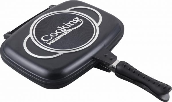 TIGAIE DUBLA DREPTUNGHIULARA, ALUMINIU,32x24x7.5cm, DARK LINE CLASSIC, COOKING BY - imagine 4