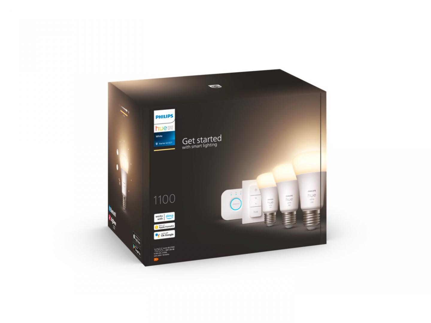 Pachet 3 Becuri LED inteligente Philips Hue A60, Bluetooth, E27, - imagine 3