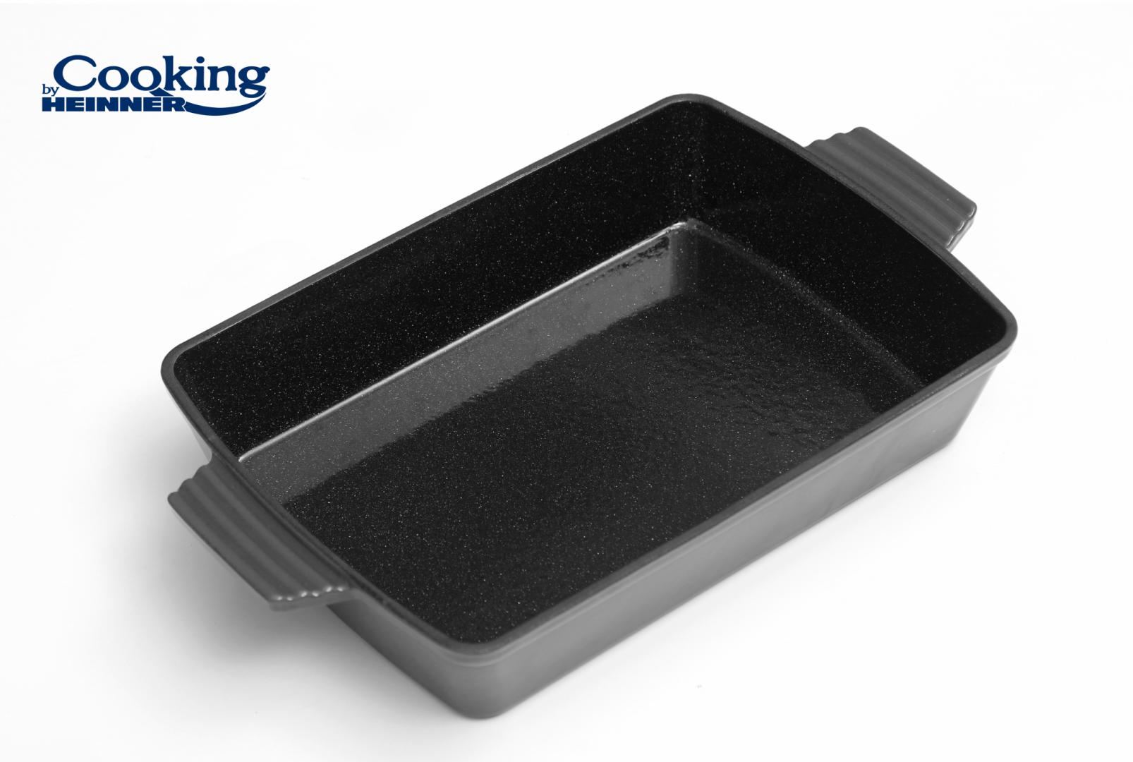 TAVA FONTA EMAILATA 33 x 23 x 7 CM, MARBLE - imagine 3