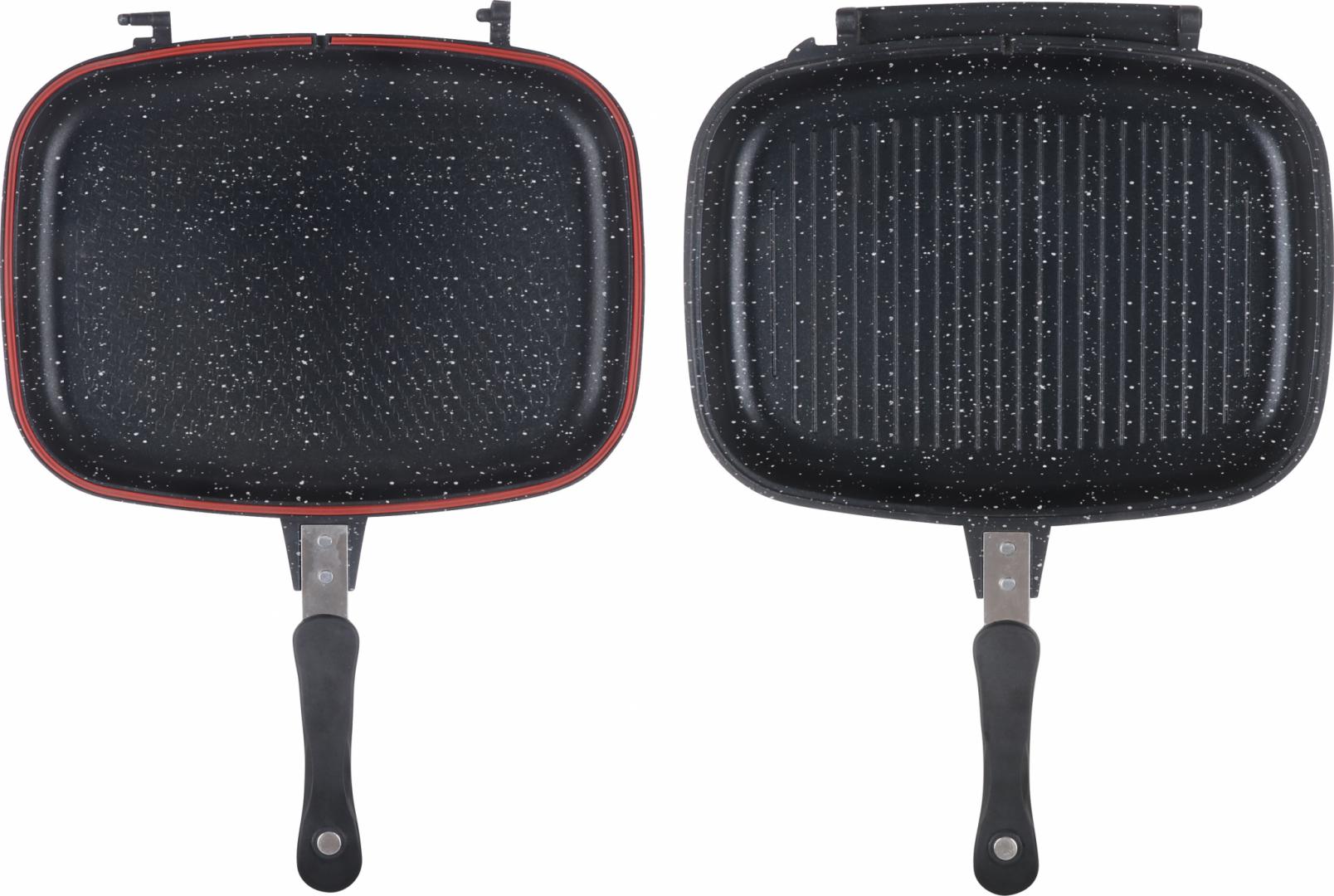 TIGAIE DUBLA DREPTUNGHIULARA, ALUMINIU,32x24x7.5cm, DARK LINE CLASSIC, COOKING BY - imagine 7