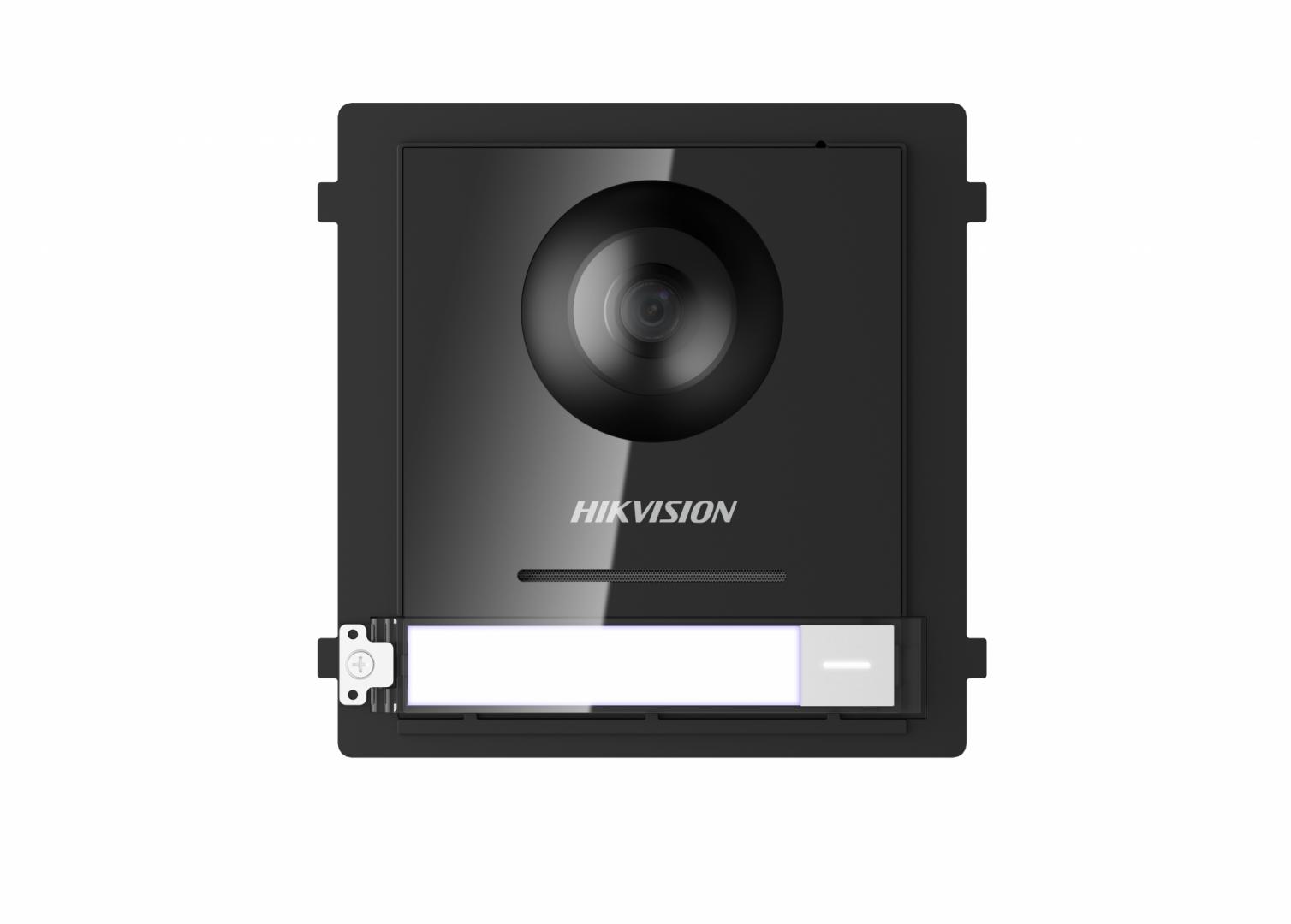 Panou videointerfon modular de exterior Hikvision DS-KD8003-IME1/EU; 1 xbuton apelare, camera - imagine 3