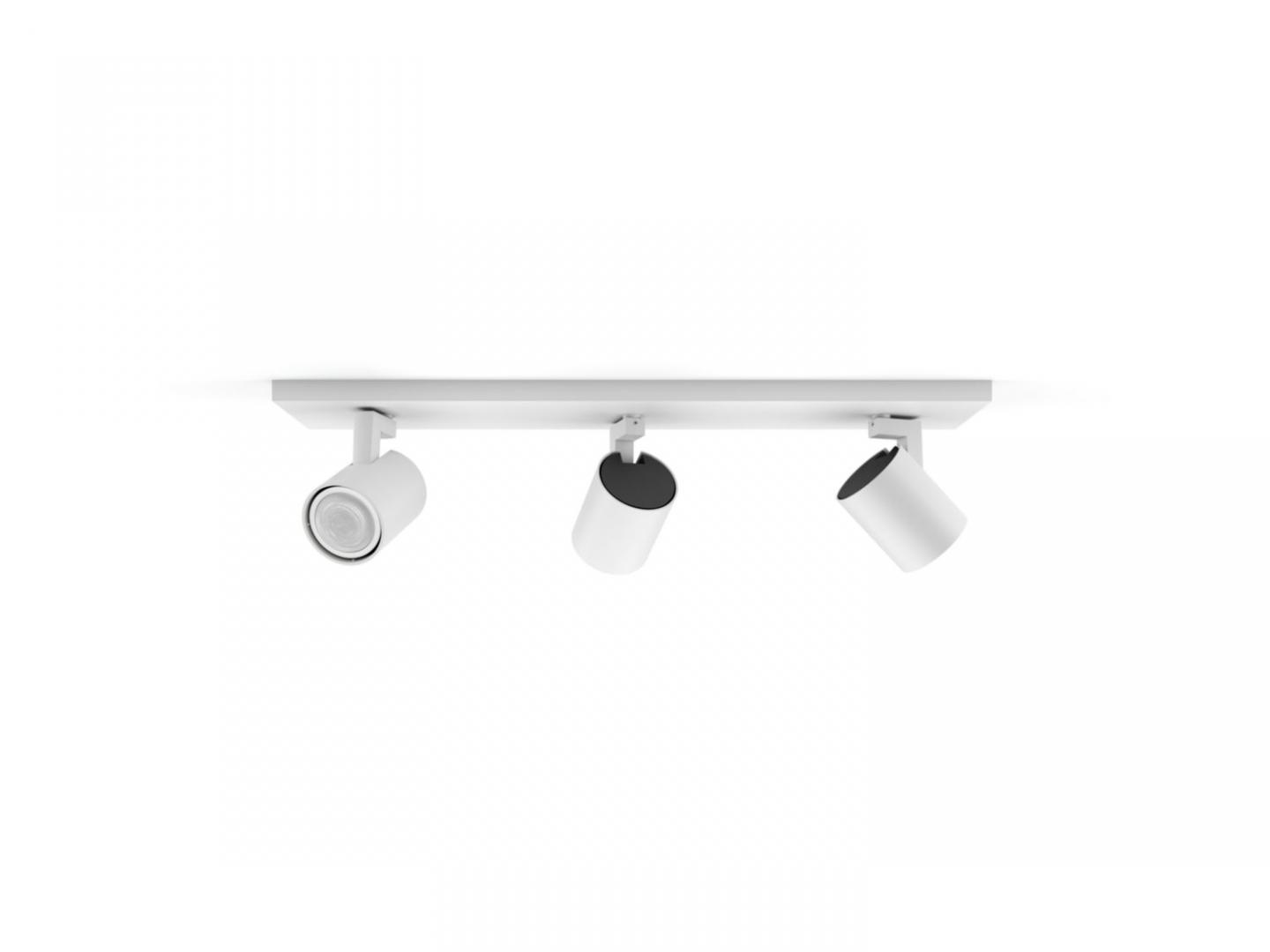 Spot LED Triplu Philips Hue Runner, Bluetooth, 3xGU10, 3x5.5W, 1050 - imagine 3