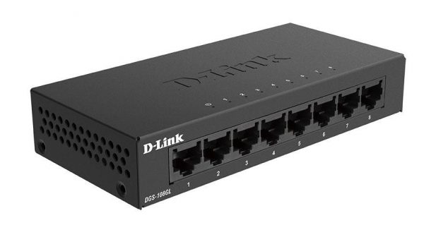 D-Link Switch DGS-108GL, 8 porturi Gigabit, Capacity 16Gbps, desktop, faramanagement, - imagine 3