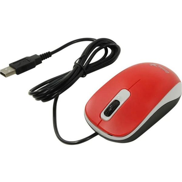 Mouse Genius cu fir, optic, DX110, 1200dpi, rosu, plug and - imagine 3