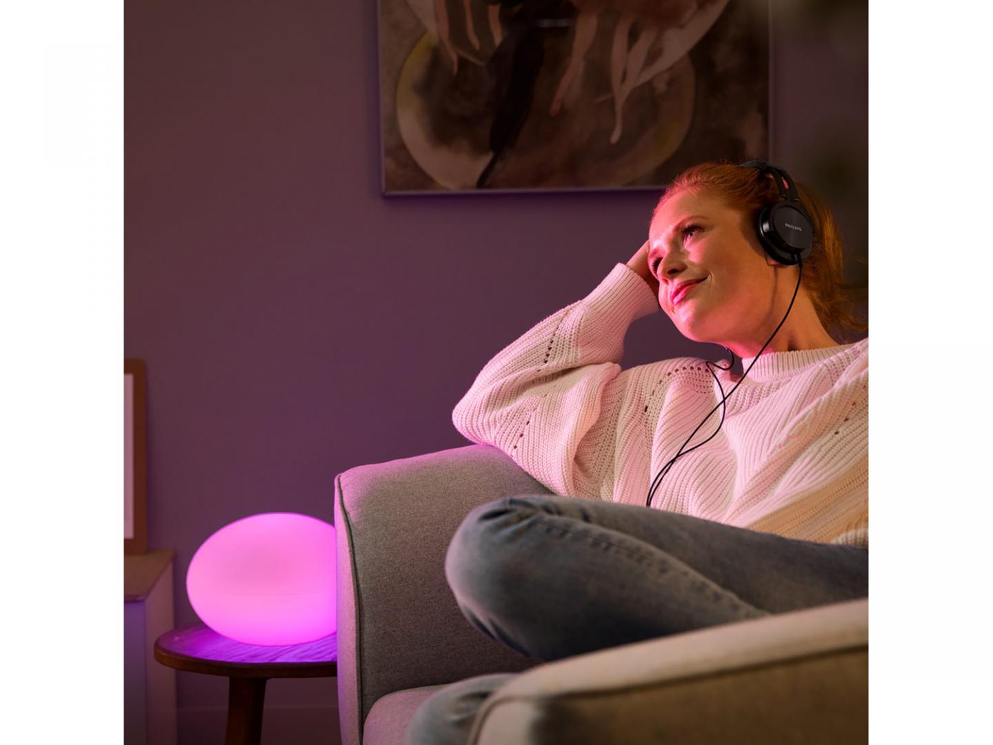 Lampa LED RGB Philips Hue Flourish, Bluetooth, E27, 9.5W (60W), - imagine 3