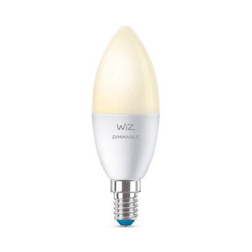 Bec LED inteligent WiZ Connected Dimmable C37, Wi-Fi, E14, 4.9W