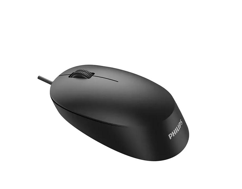 Mouse Philips SPK7207, cu fir, optic, 1200 DPI, negru - imagine 3
