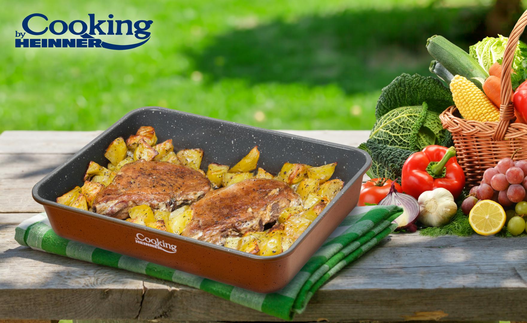 TAVA CUPTOR, ACOPERIRE CERAMICA 35 x 26 x 7 CM, - imagine 4