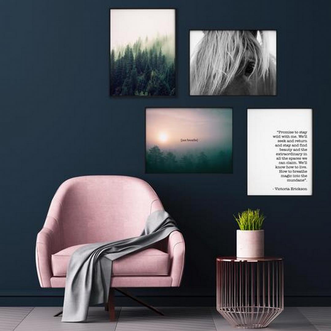 Set 4 tablouri decorative Brazi