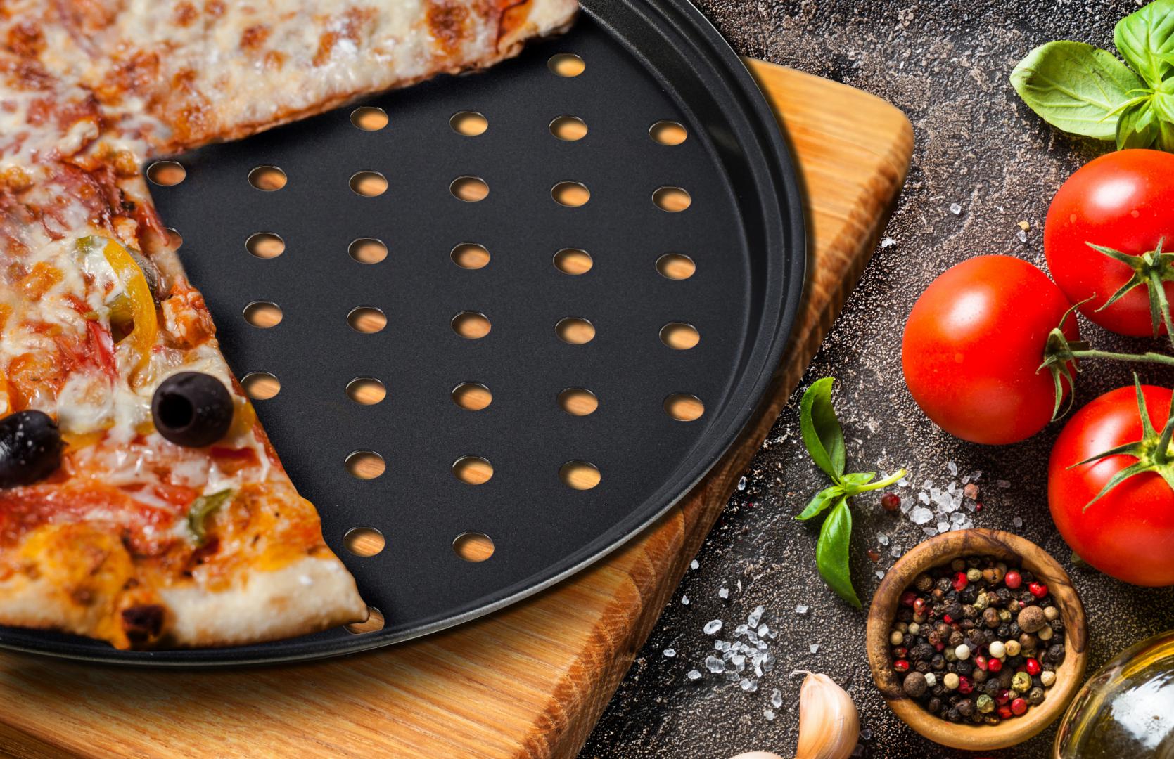 TAVA PIZZA PERFORATA 26 X 1.4 CM,VANORA HOME - imagine 3