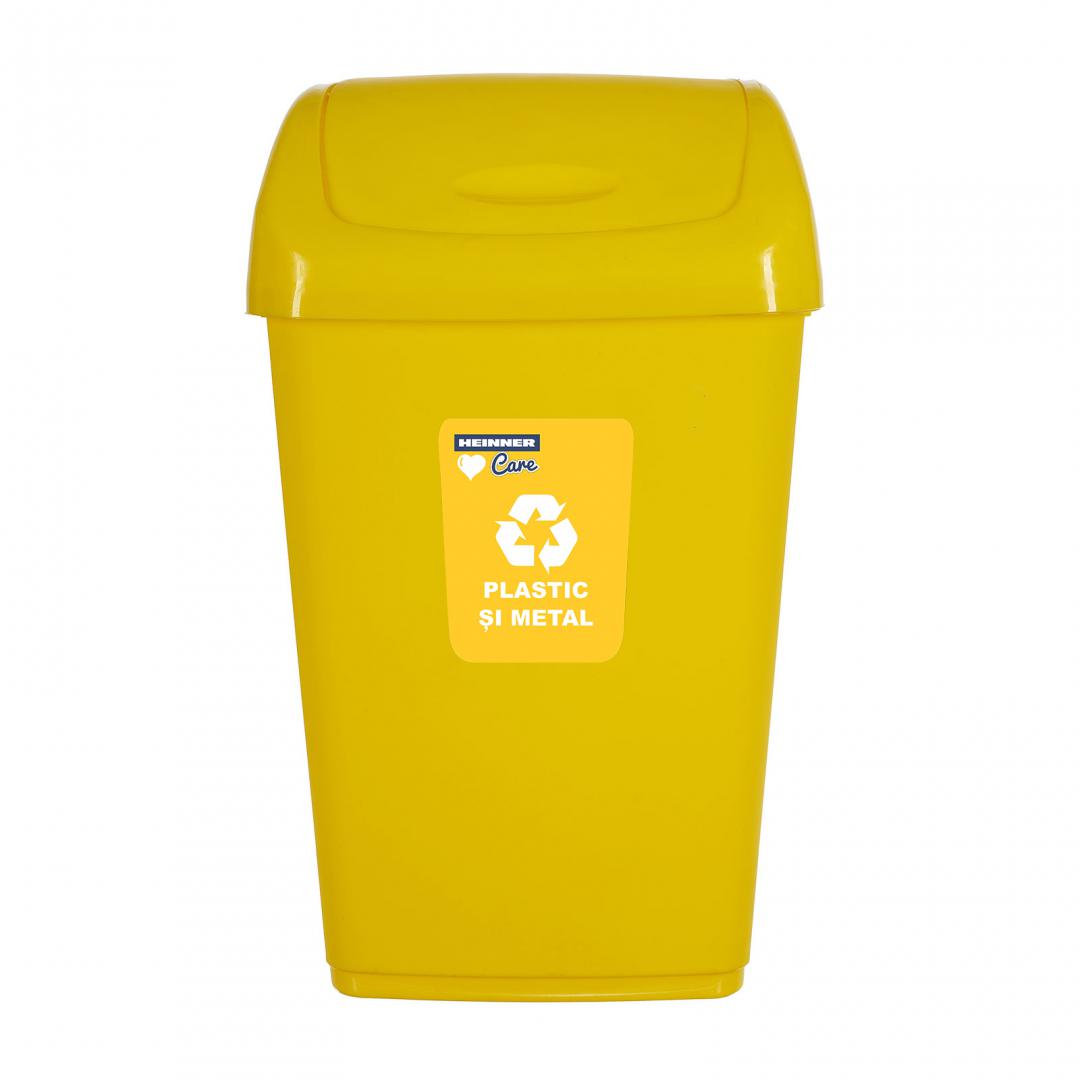 COS GUNOI CAPAC BATANT, RECICLARE ECO 35 L, GALBEN , - imagine 3