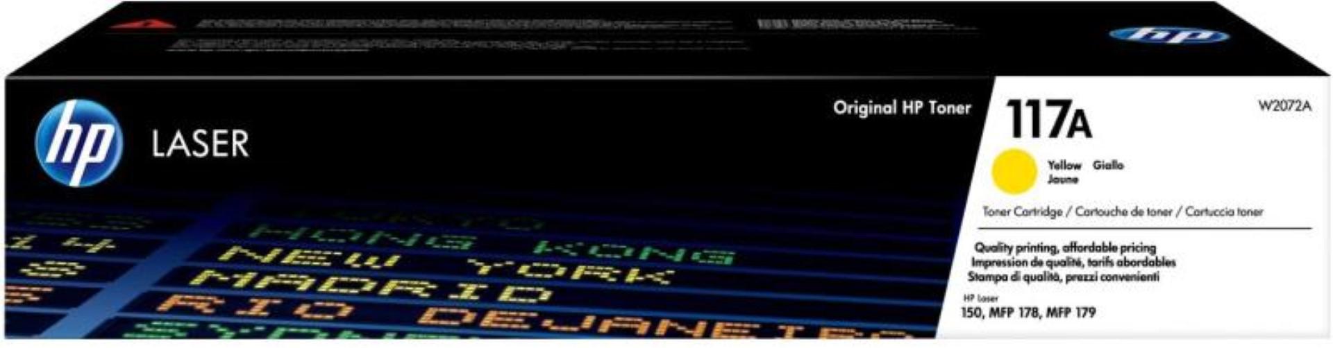 Toner HP W2072A, yellow, 700 pag, HP Color Laser 150a,