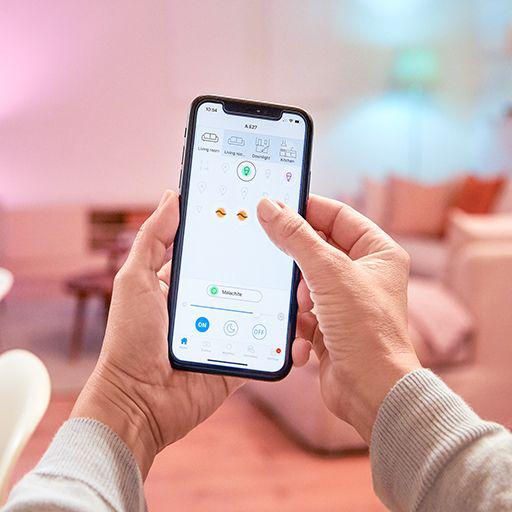 Bec LED inteligent WiZ Connected Dimmable C37, Wi-Fi, E14, 4.9W - imagine 7