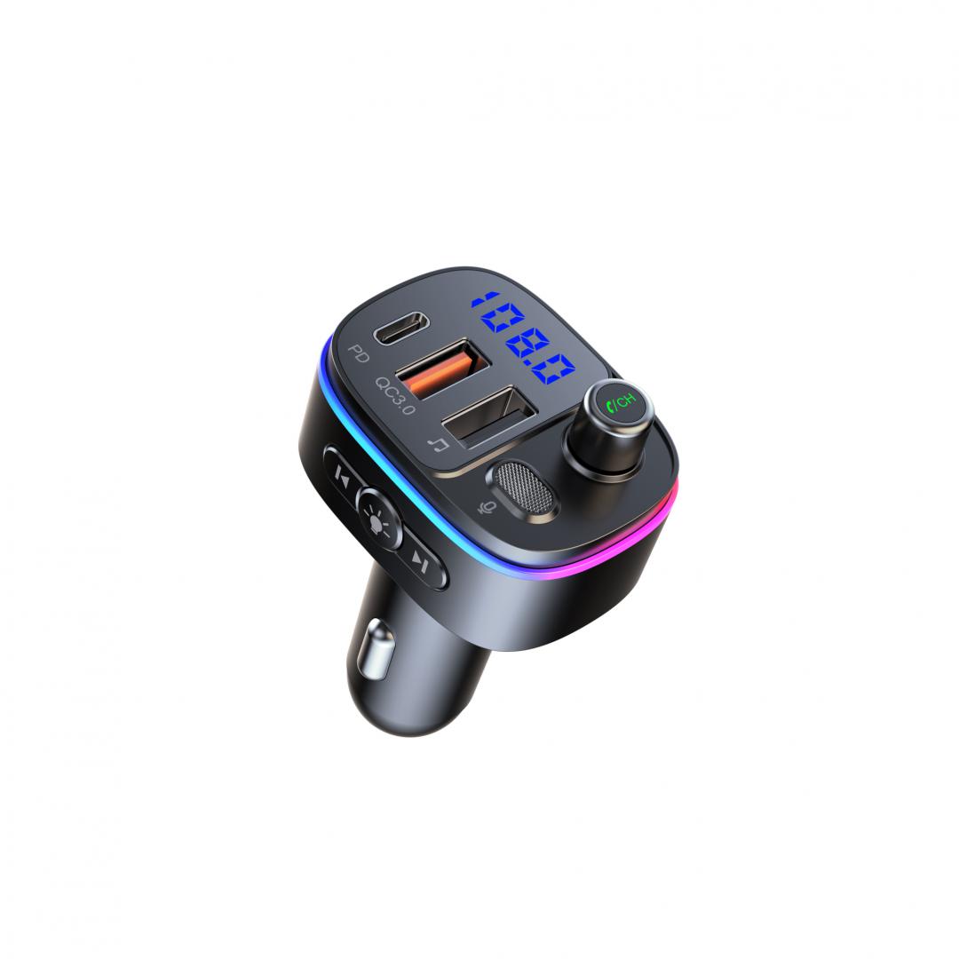 Modulator FM Serioux AMFM65, Bluetooth V5.0, conectare automată, raza de - imagine 4