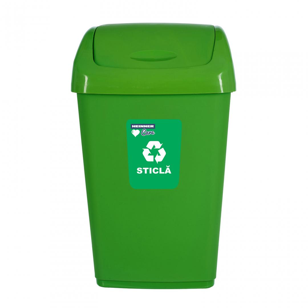 COS GUNOI CAPAC BATANT, RECICLARE ECO 35 L, VERDE, HEINNER - imagine 3