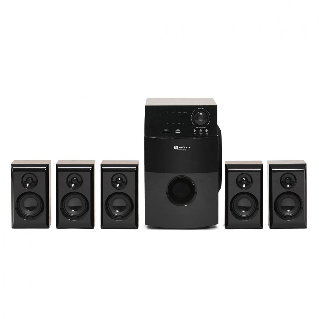 Boxe Serioux 5.1 SoundBoost HT5100C, 140W RMS, lemn - imagine 3
