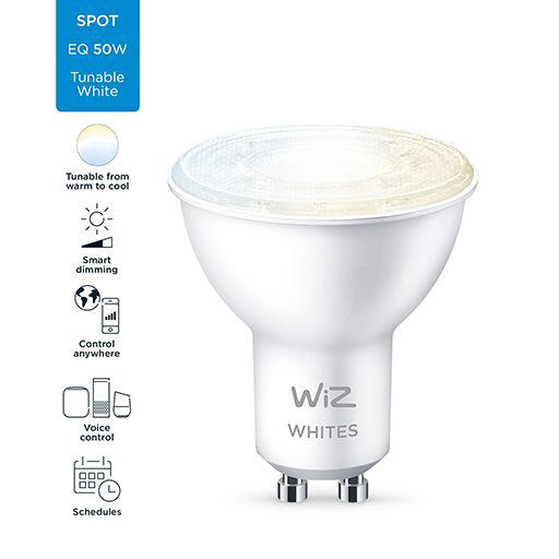 Bec LED inteligent WiZ Connected Whites, Wi-Fi, GU10, 4.9W (50W), - imagine 5