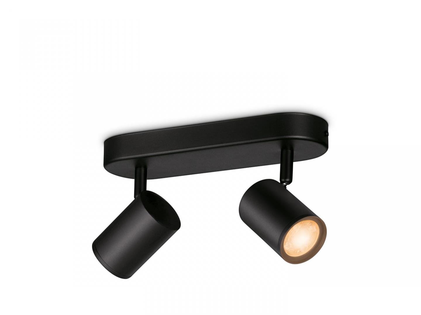 Spot LED RGB WiZ Imageo, Wi-Fi, Bluetooth, 2x4.9W, 690 lm,