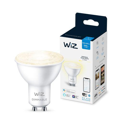 Bec LED inteligent WiZ Connected Dimmable, Wi-Fi, GU10, 4.9W (50W), - imagine 4
