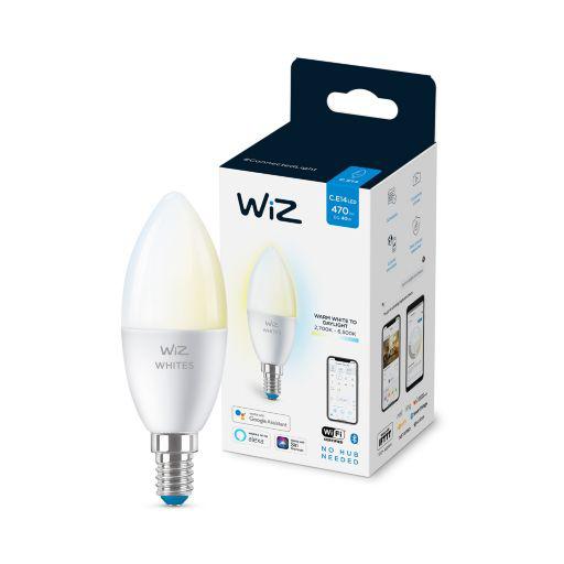 Bec LED inteligent WiZ Connected Whites C37, Wi-Fi, E14, 4.9W - imagine 4
