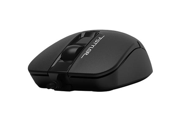 Mouse A4tech FM12 Black, cu fir, negru - imagine 4
