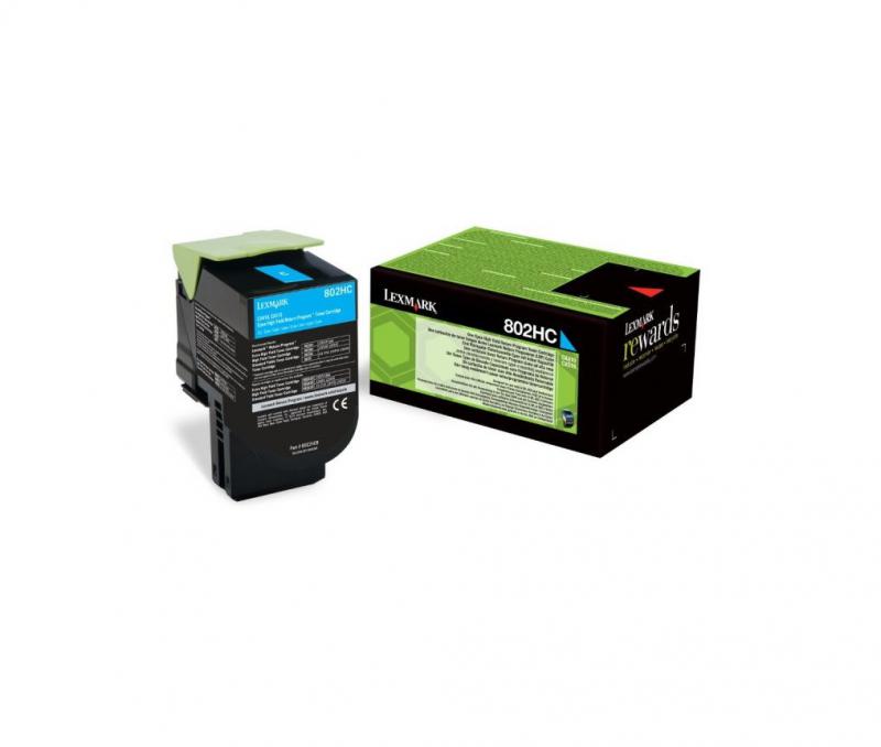 Toner Lexmark 80C2HC0, cyan, 3 k, CX410de , CX410de with