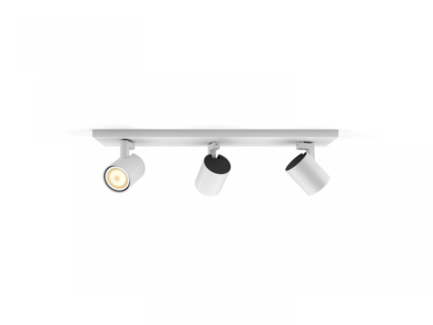 Spot LED Triplu Philips Hue Runner, Bluetooth, 3xGU10, 3x5.5W, 1050