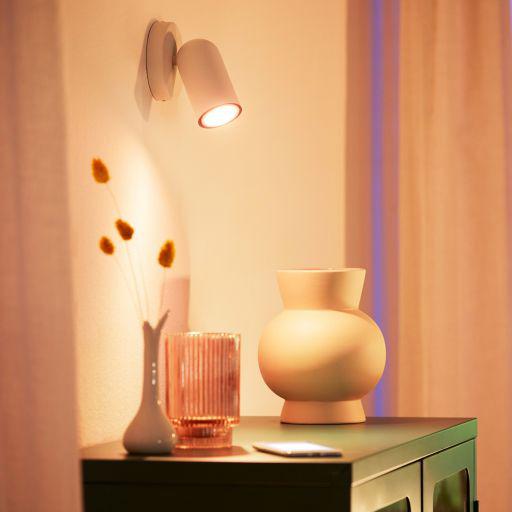 Bec LED inteligent WiZ Connected Whites, Wi-Fi, GU10, 4.9W (50W), - imagine 8