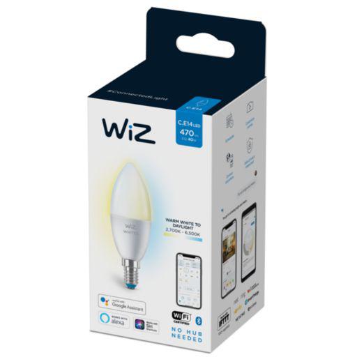 Bec LED inteligent WiZ Connected Whites C37, Wi-Fi, E14, 4.9W - imagine 3