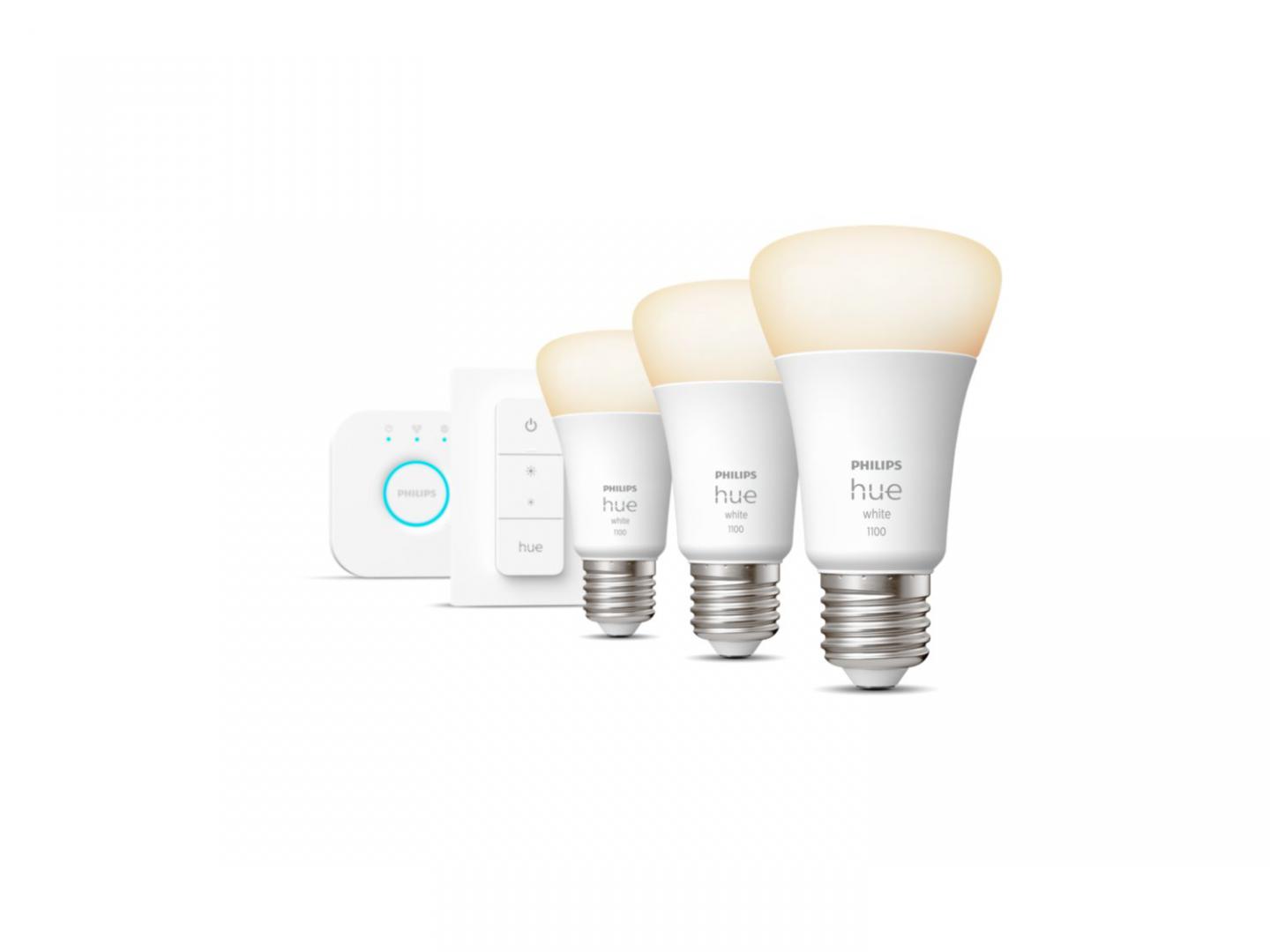 Pachet 3 Becuri LED inteligente Philips Hue A60, Bluetooth, E27,