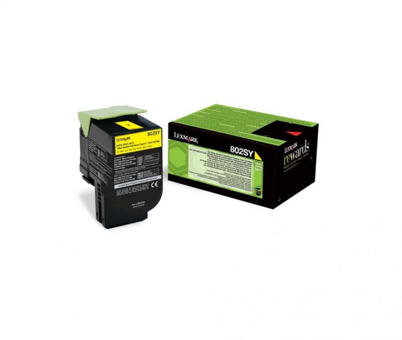 Toner Lexmark 80C2SY0, yellow, 2 k, CX310dn , CX310n ,