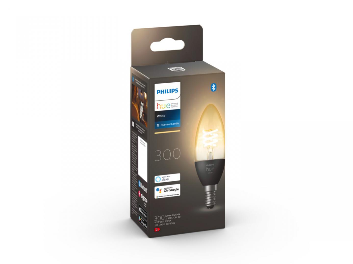 Bec LED inteligent Philips Hue B39, Bluetooth, E14, 4.5W (28W),