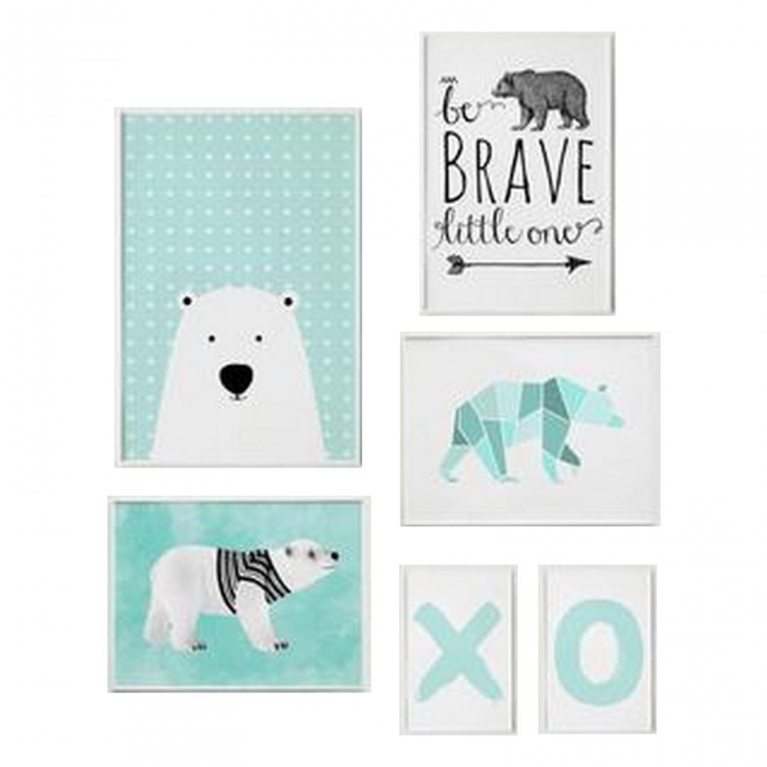 Set 6 tablouri decorative Urs - imagine 3