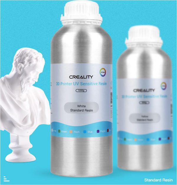 CREALITY Rasina Standard rigida fotosensibila, 500g, culoare alb, ambalaj: recipient - imagine 3