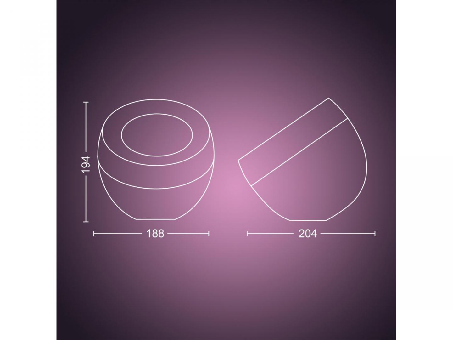 Lampa LED RGB Philips Hue Iris, gen4, Bluetooth, 8.2W, 570 - imagine 5