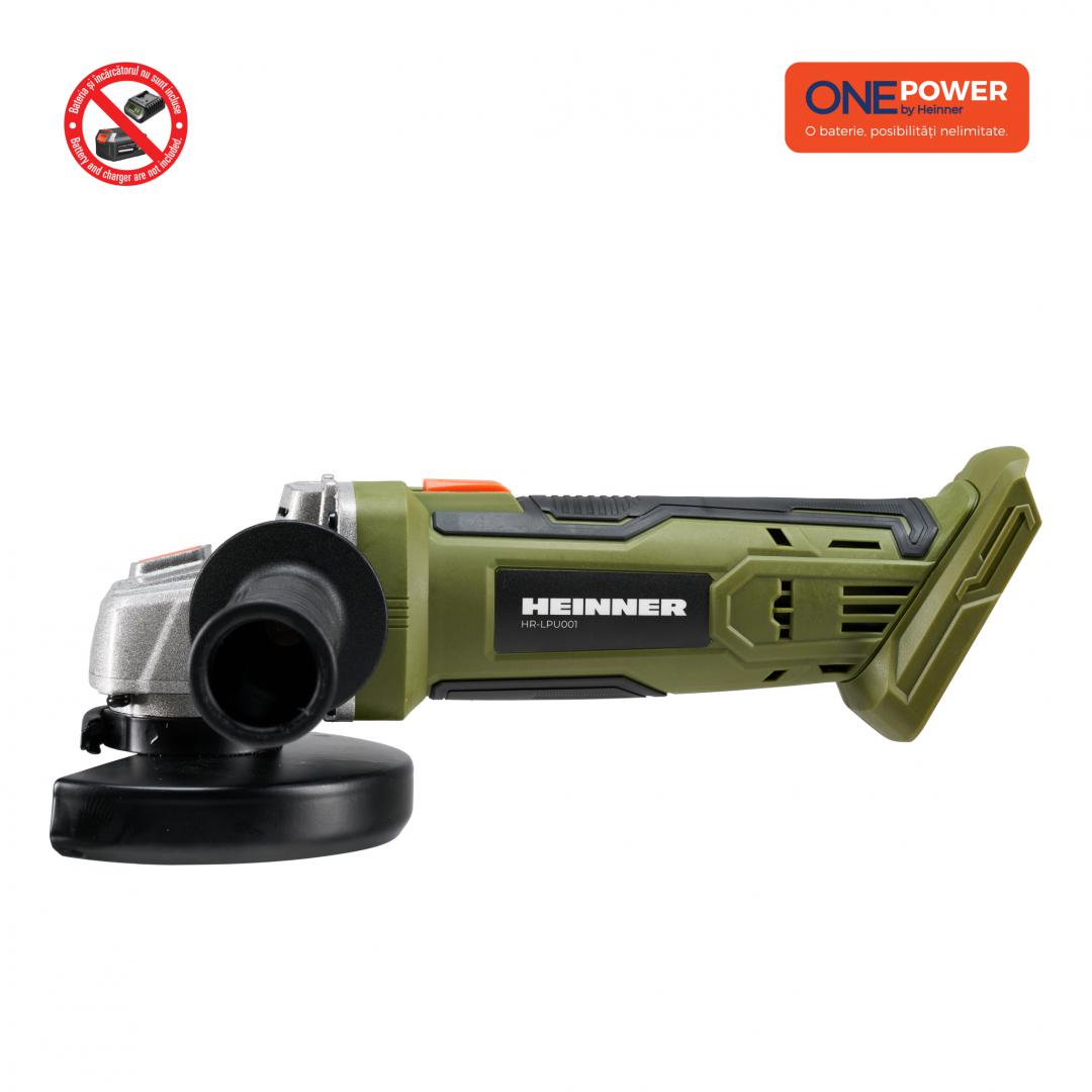 ONE POWER by HEINNER POLIZOR UNGHIULAR 18V 9500RPM (FARA - imagine 3