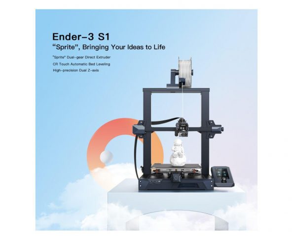 IMPRIMANTA 3D CREALITY ENDER-3 S1, Precizie +/-0.1mm, Diametru filament: 1.75mm, - imagine 3