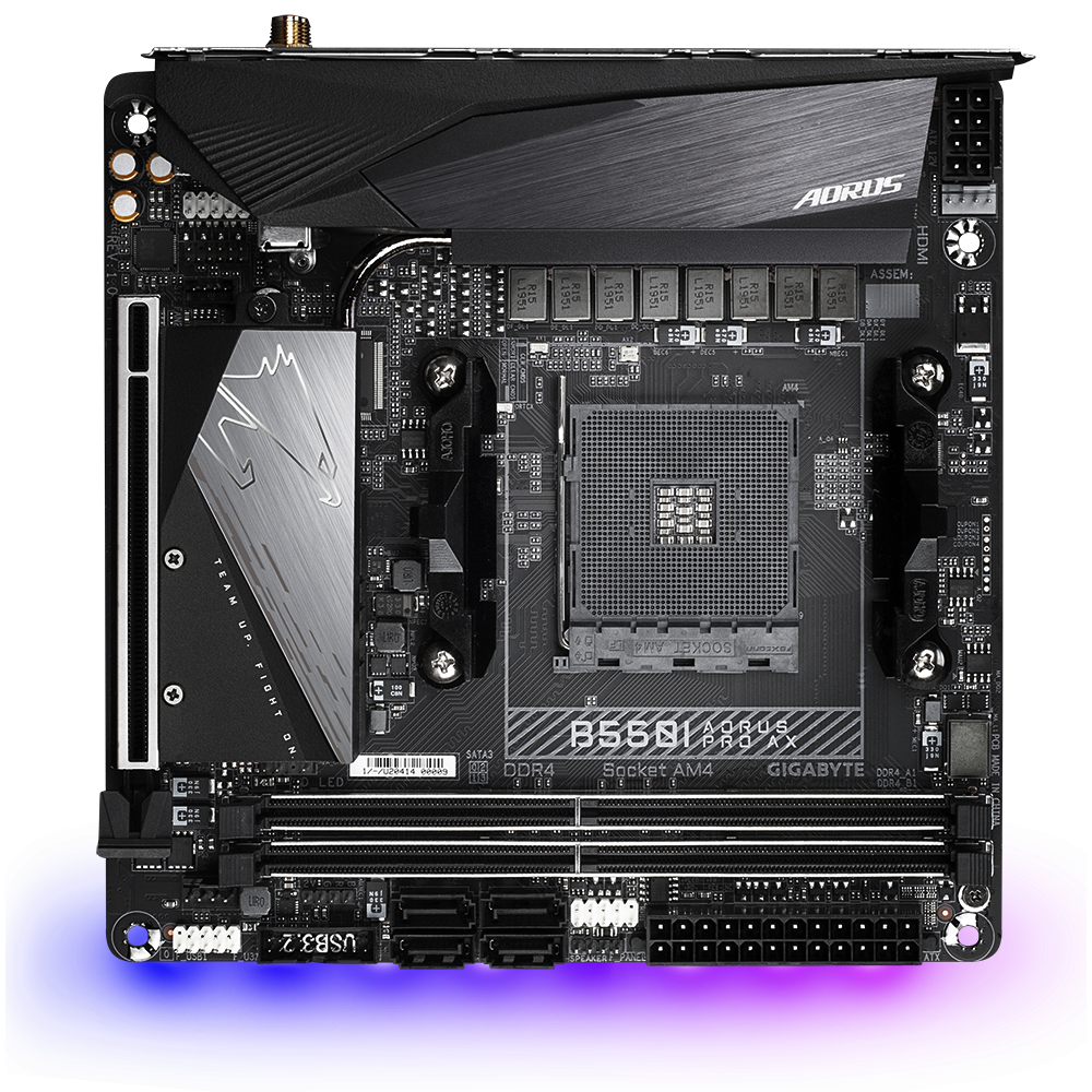 Placa de baza Gigabyte B550I AORUS PRO AX AM4 - imagine 3