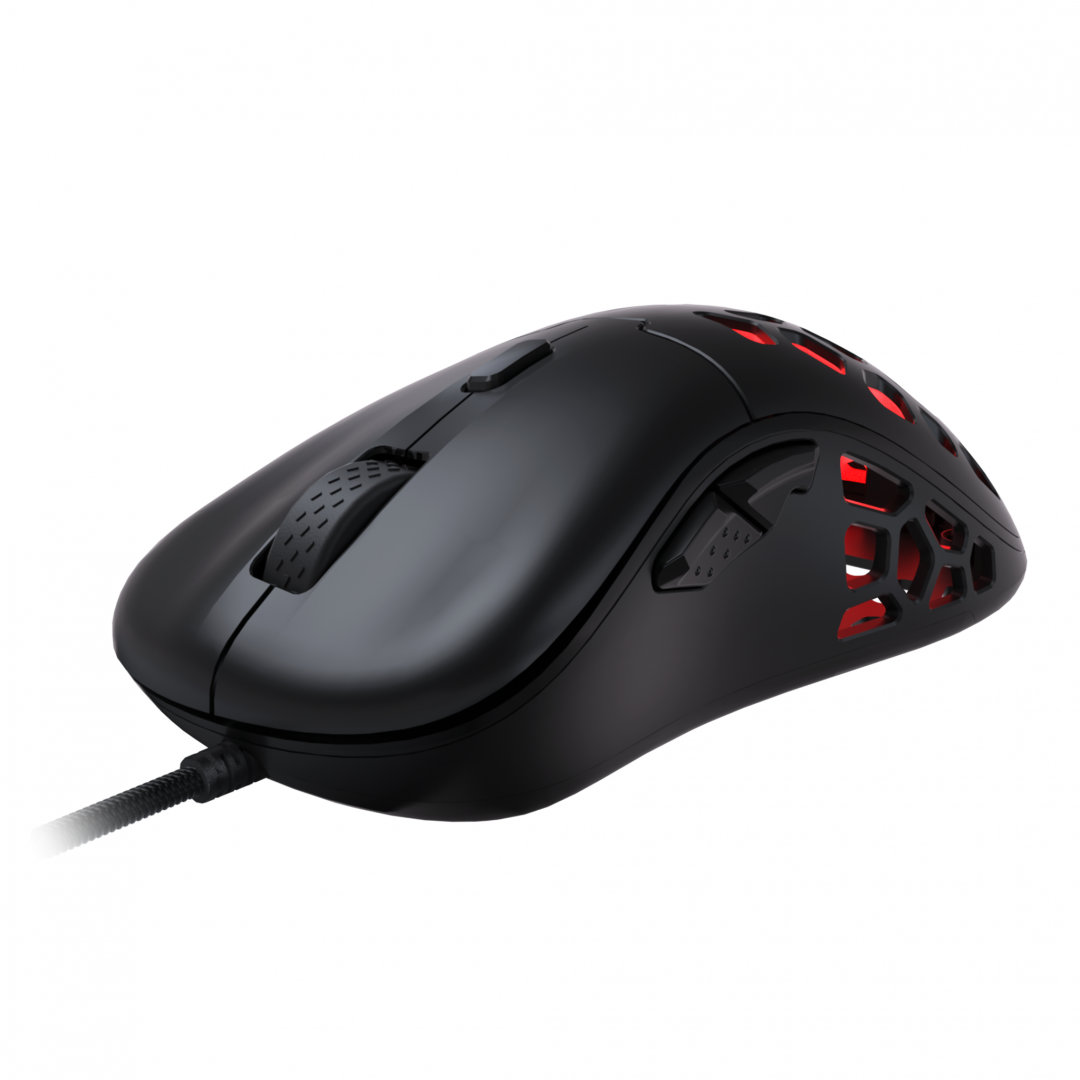 Mouse AOC GM510B, ergonomic, USB 2.0, 16000DPI, 6 butoane, RGB, - imagine 3