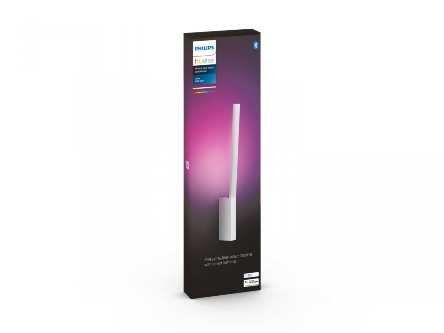 Aplica LED RGB Philips Hue Liane, Bluetooth, 12.2W, 850 lm, - imagine 3
