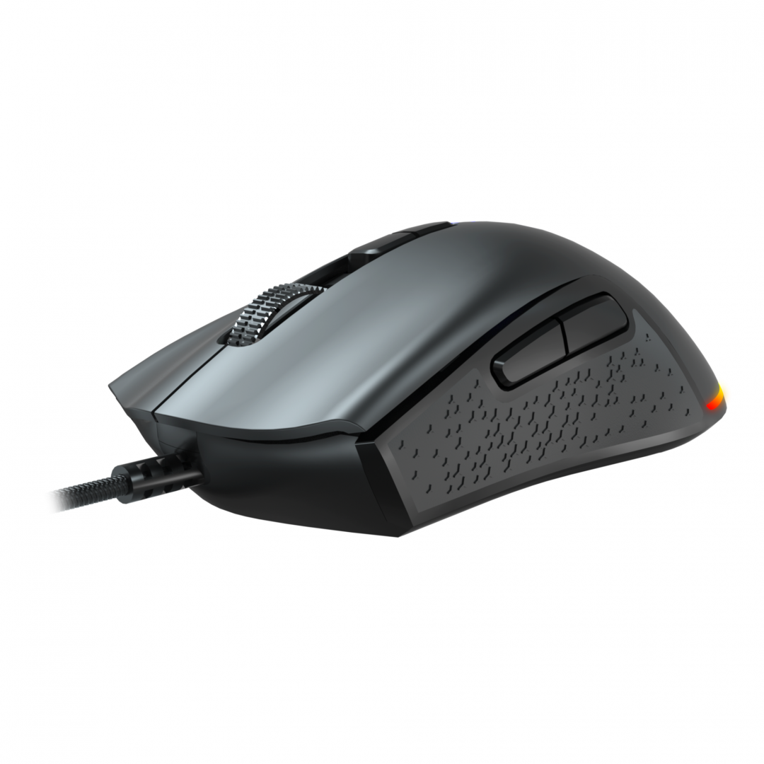 Mouse AOC GM530B, ergonomic, USB 2.0, 16000DPI, 7 butoane, RGB, - imagine 3